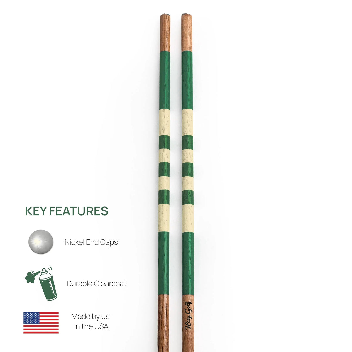 Hazy Golf Timeless alignment sticks — key features overview