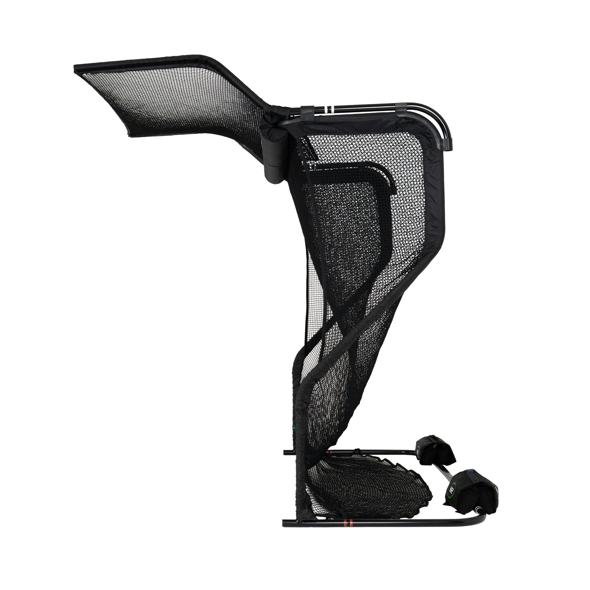 The Net Return Home Series golf net with the No Fly Zone, left side view
