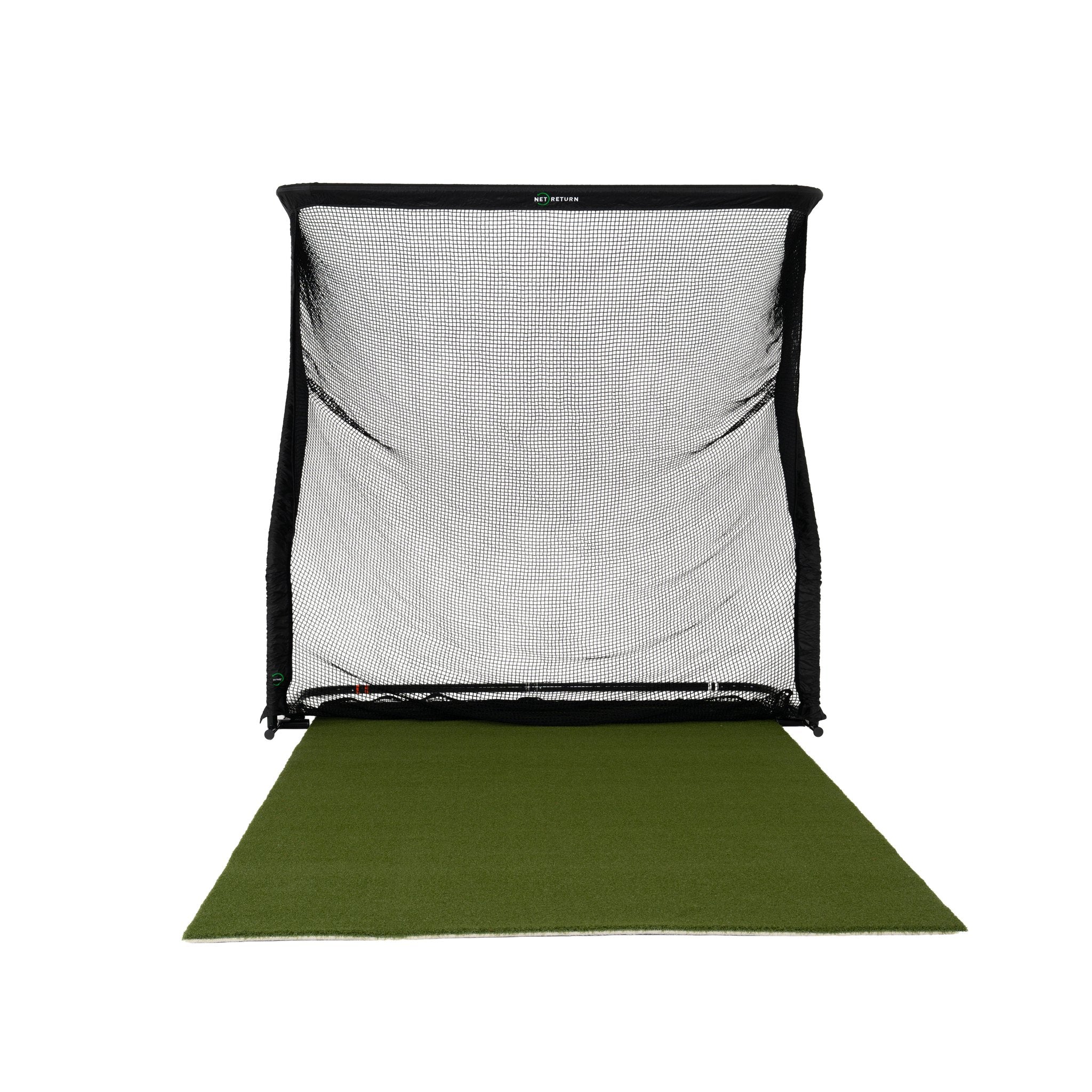 The Net Return Home Series golf net with turf, front view