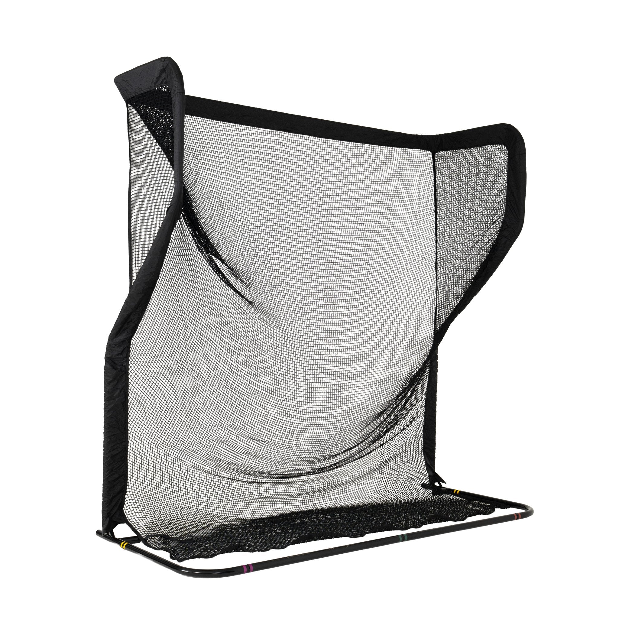 The Net Return Pro Series 8 golf net, rear left angled view