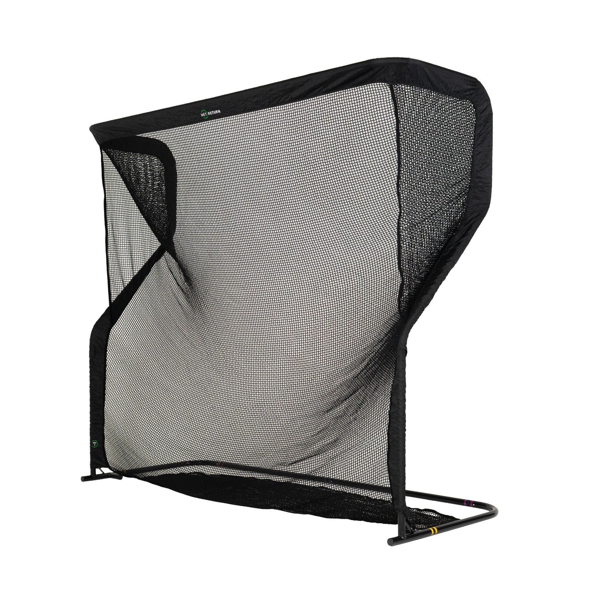 The Net Return Pro Series 9 golf net, left angled view