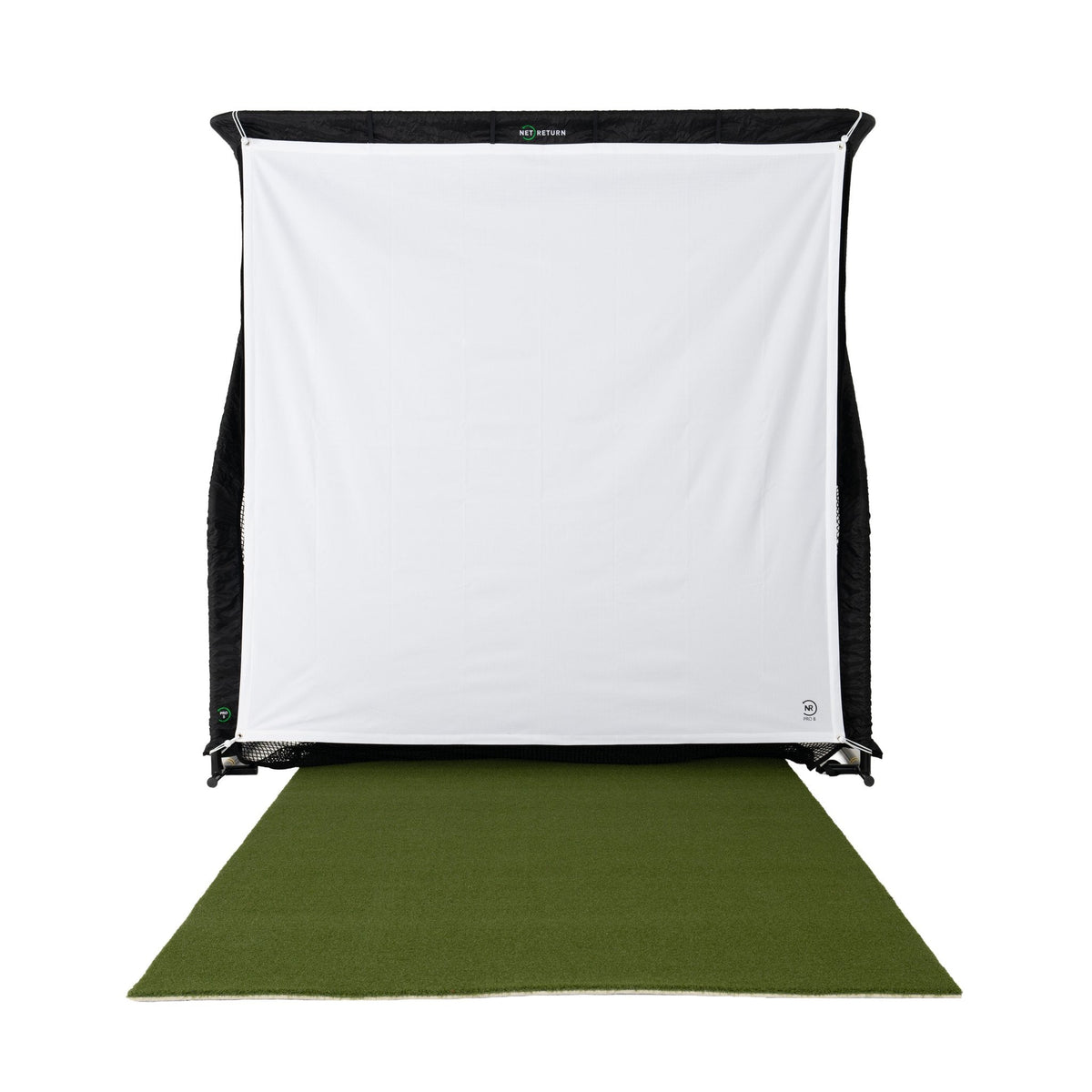 The Net Return Simulator Screen with turf, front view