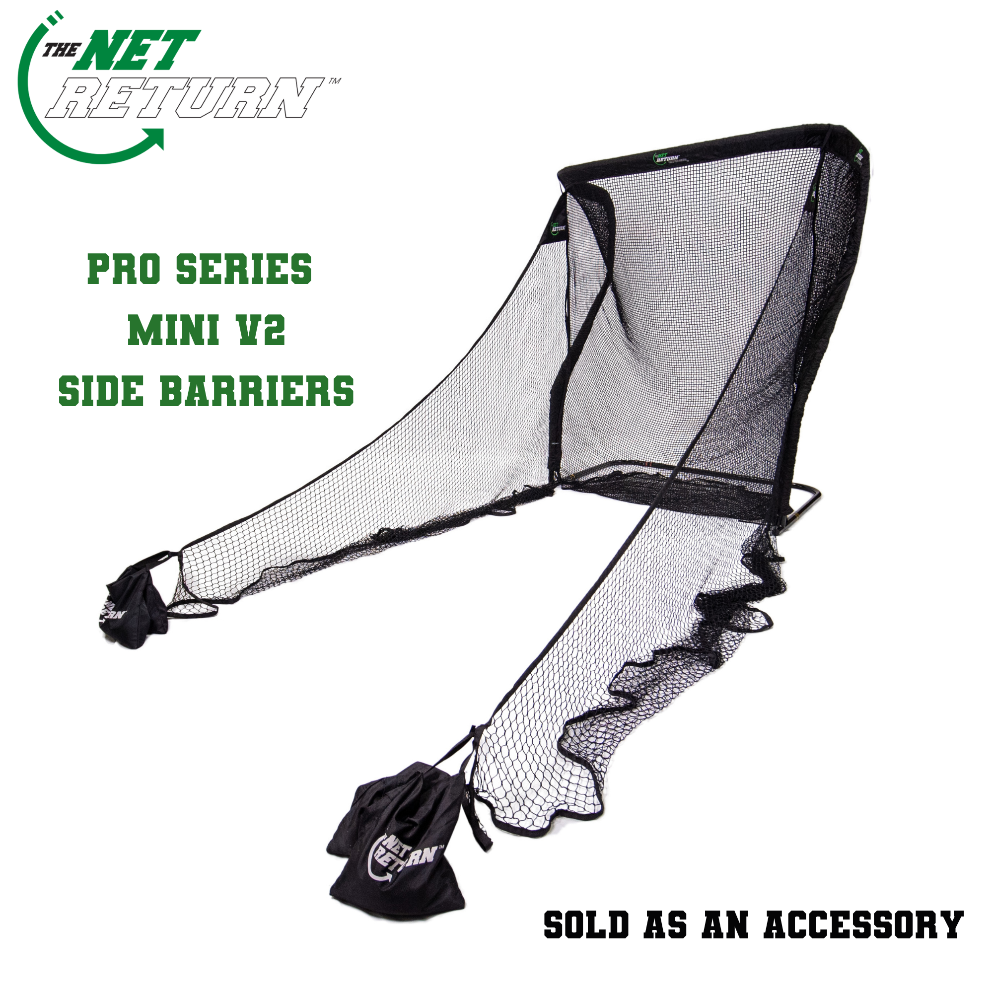 Mini Pro Series V2 - Side Barriers - Pair (4 Sandbags Included)