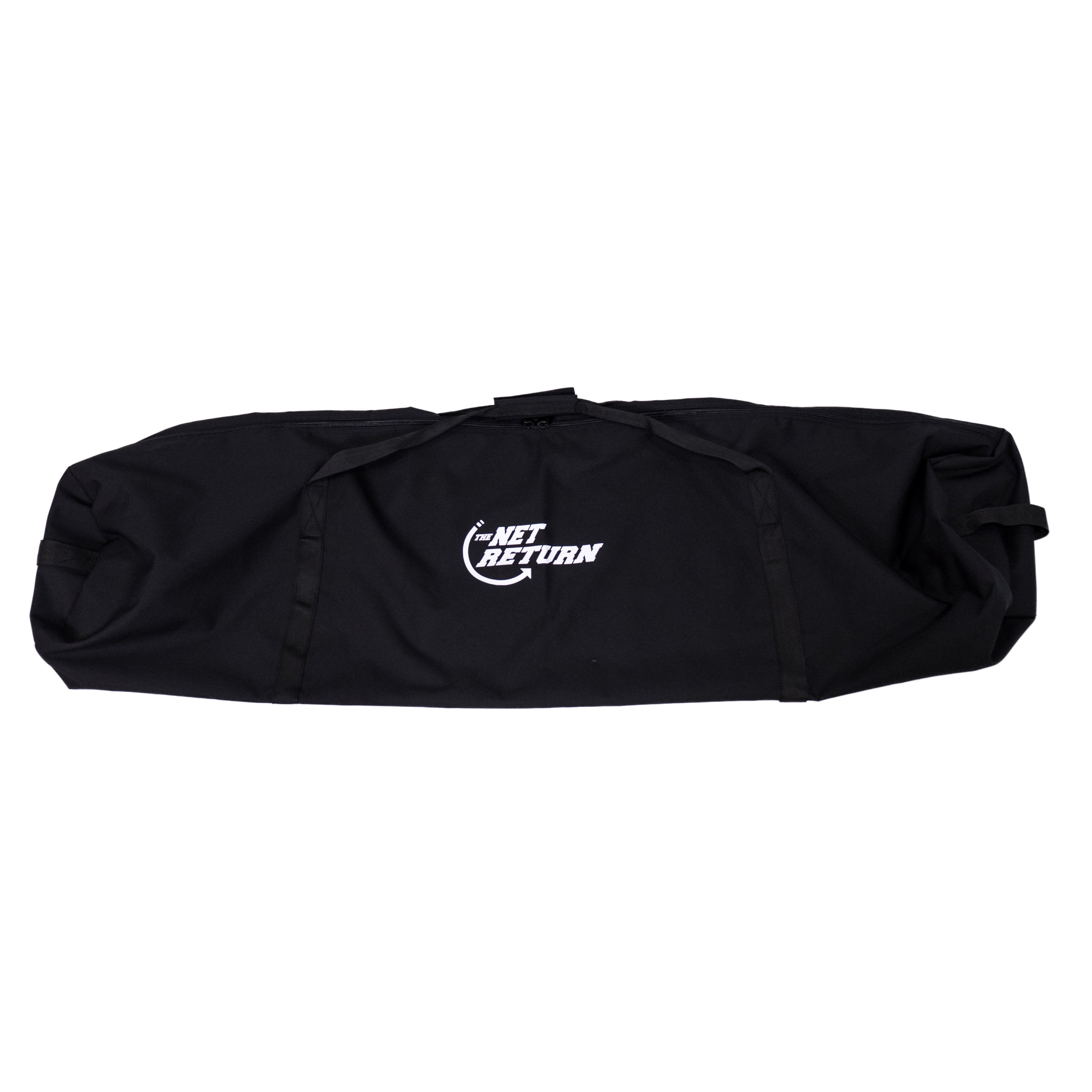 Black carrying case with the text "Net Return" printed in white on the front.