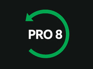Pro 8 embroidered model badge