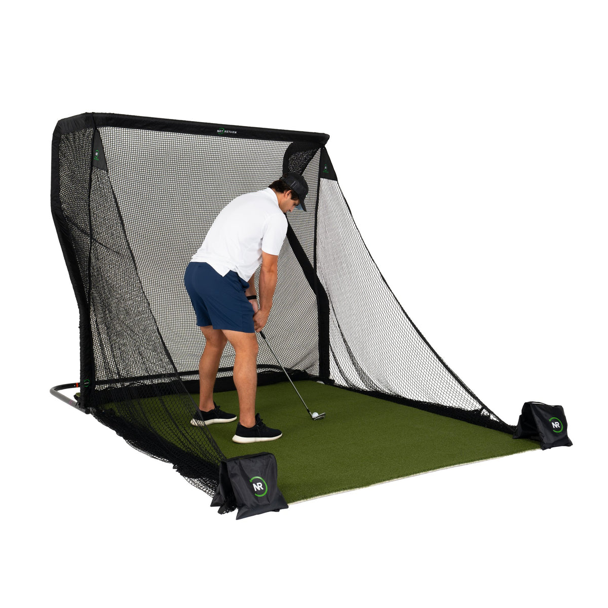 The Net Return Home Golf Net Package - Complete 7′×7′ Setup