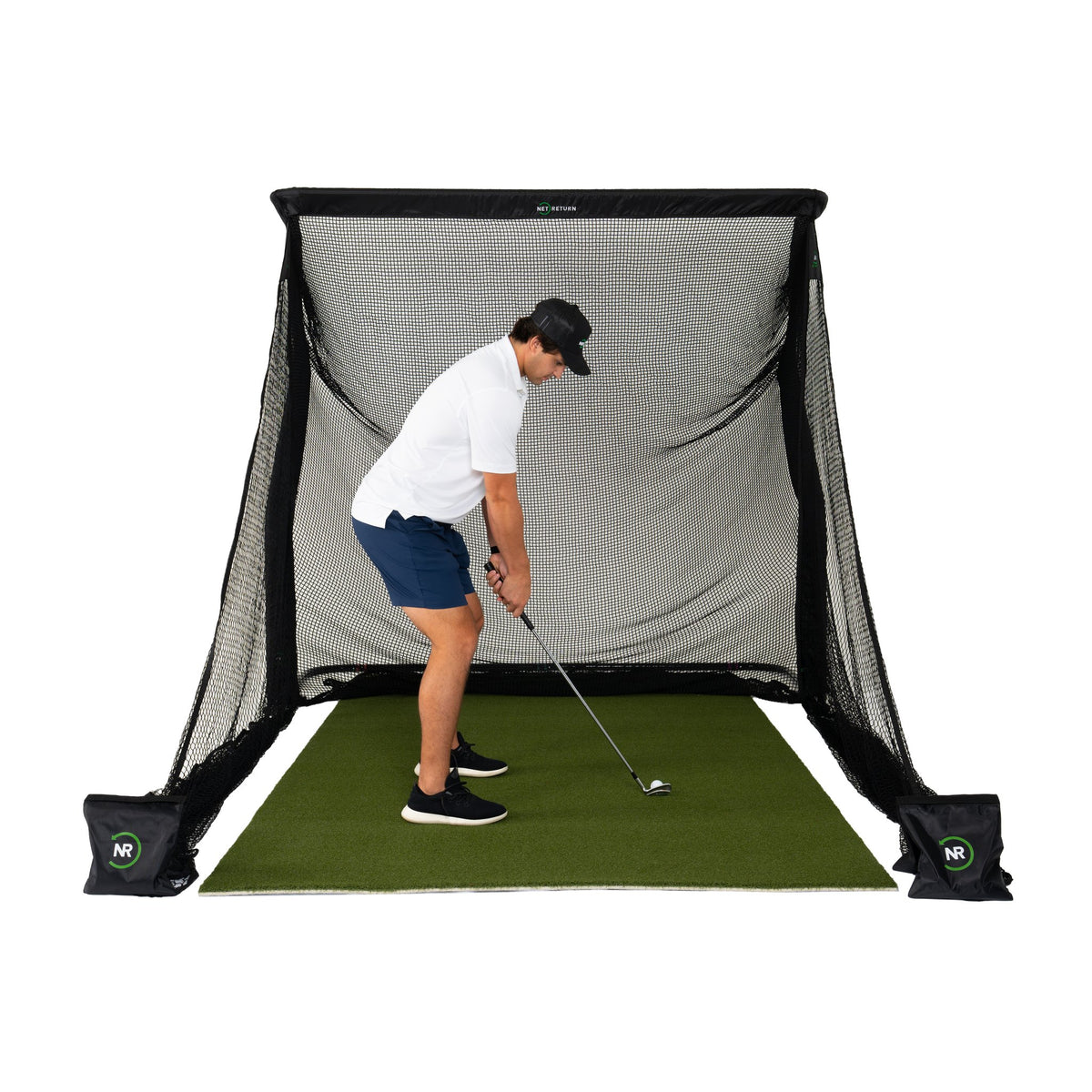 The Net Return Pro Package - Complete 8′×7′6″ Golf Net Setup