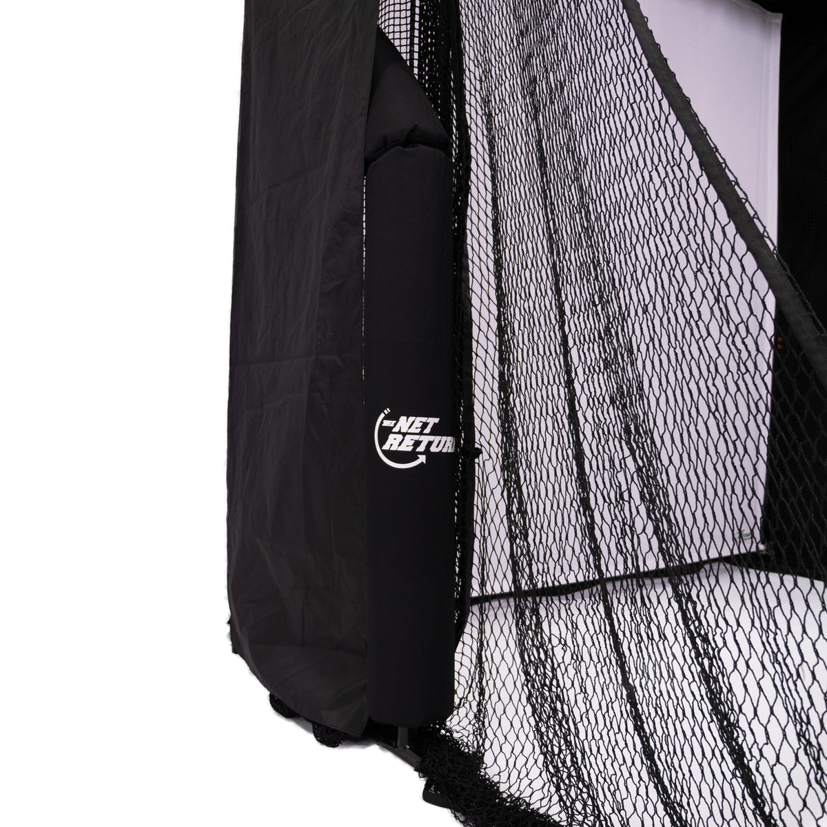 Protective netting and padding on the Simulator Bay frame.