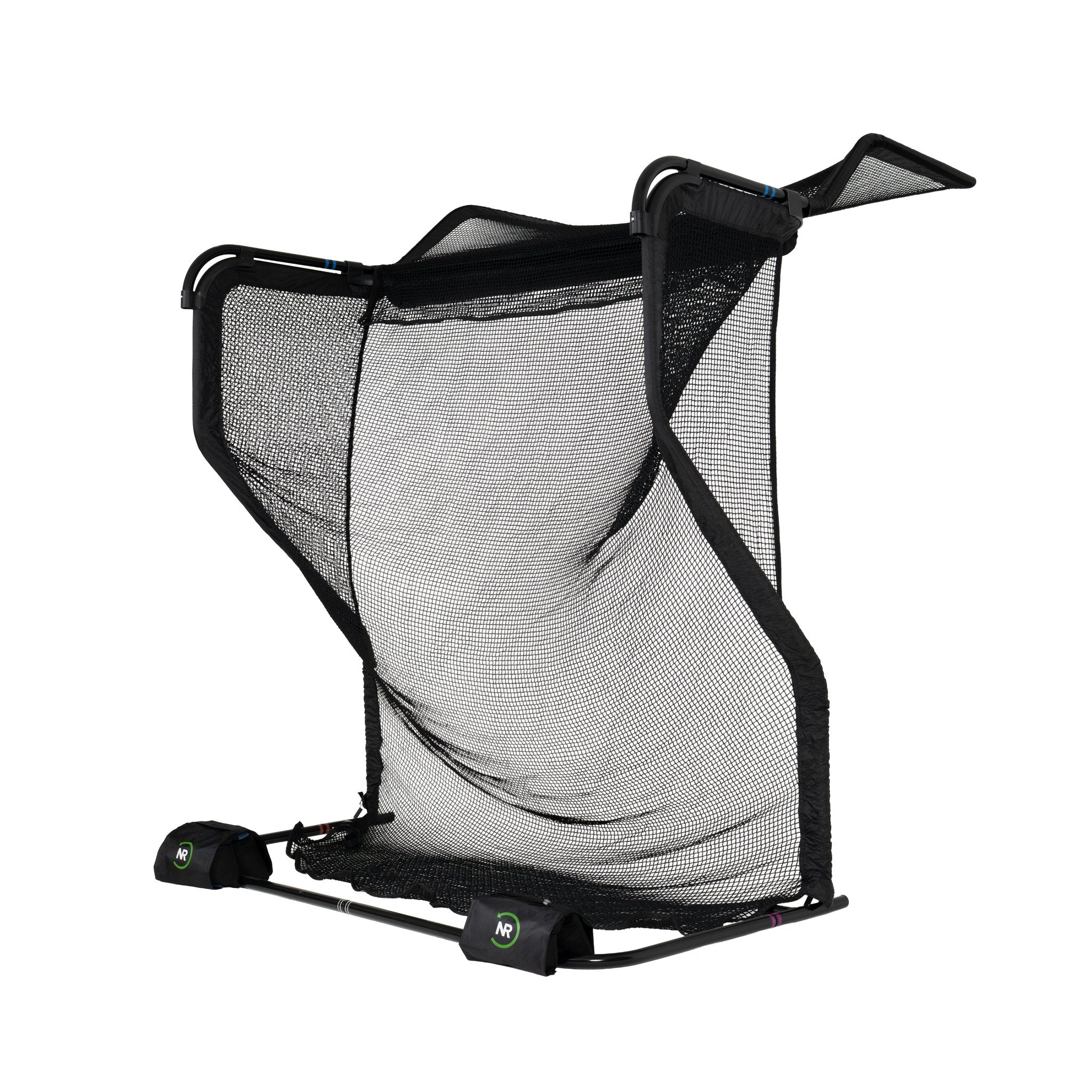 The Net Return Home Series golf net with the No Fly Zone, rear right angled view