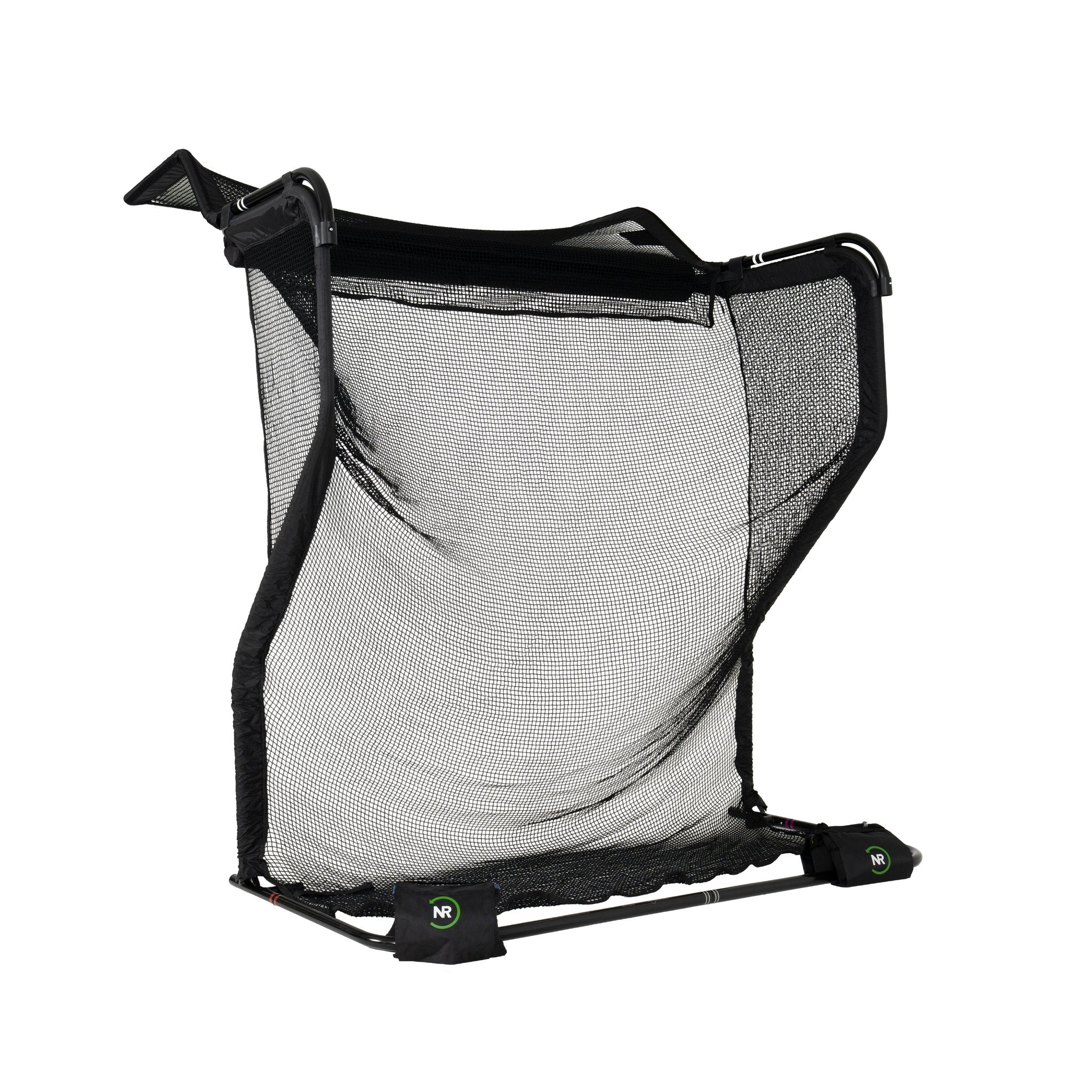 The Net Return Home Series golf net with the No Fly Zone, rear left angled view