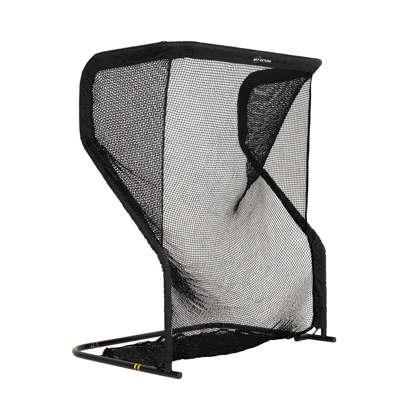 The Net Return Mini Pro golf net, right angled view