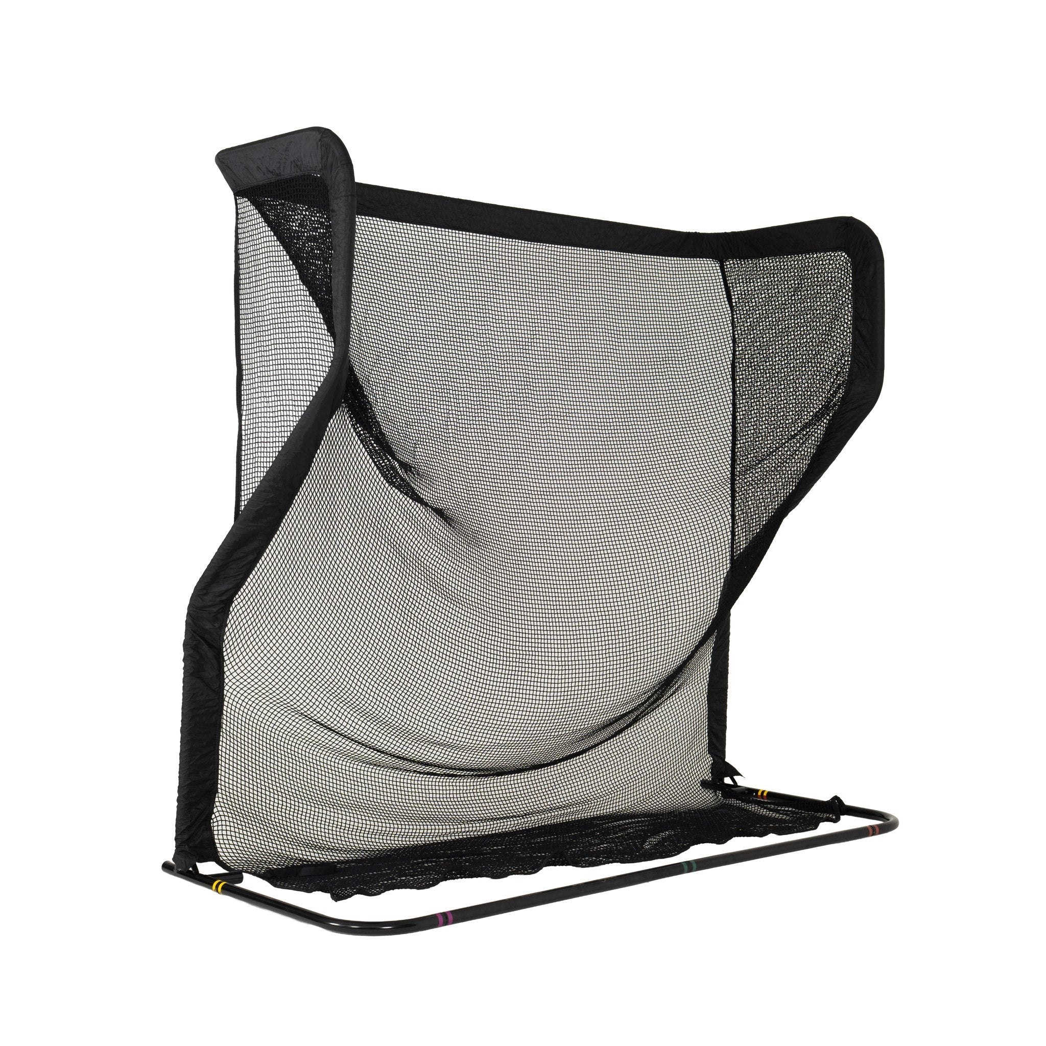 The Net Return Pro Series golf net, rear left angled view