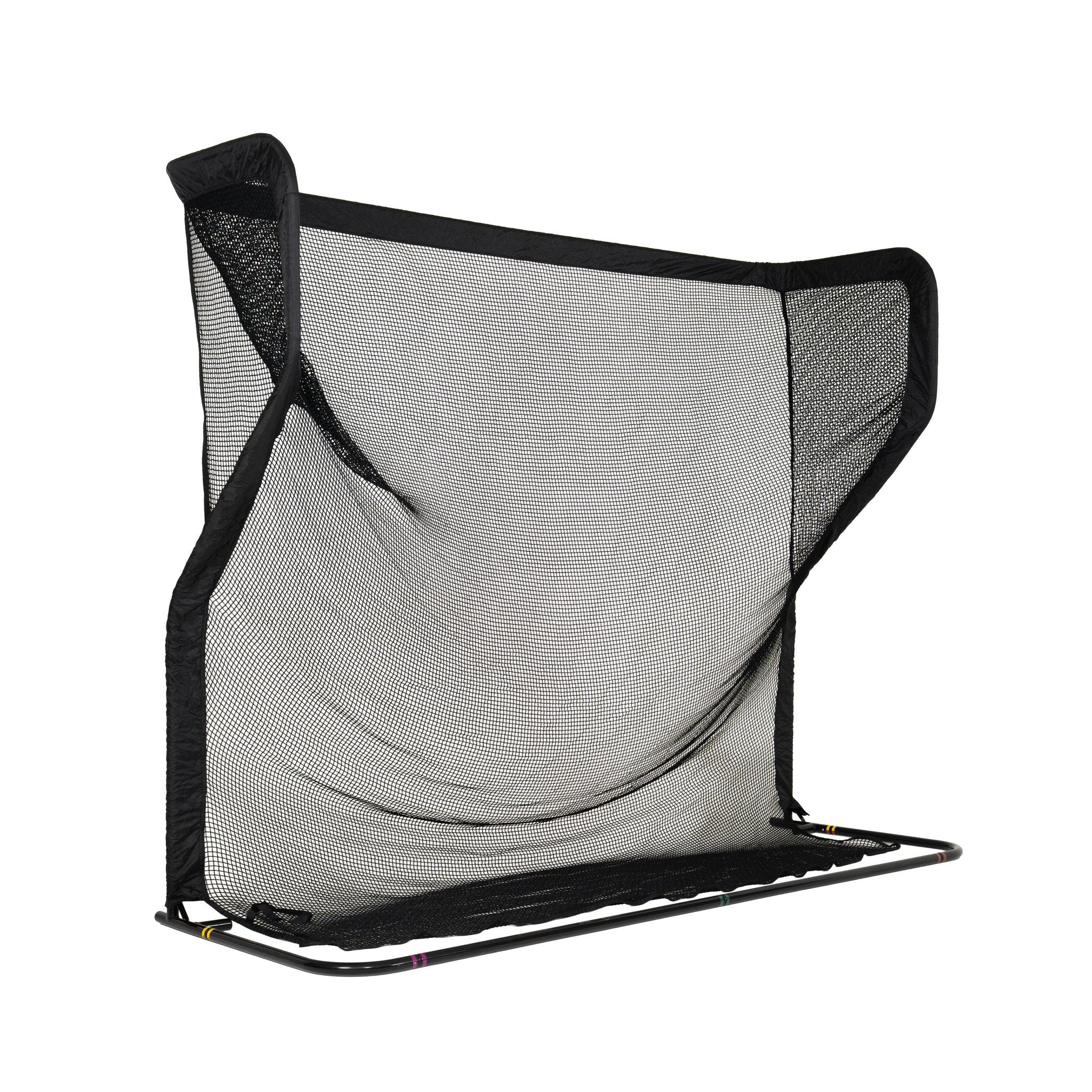 The Net Return Pro Series 10 golf net, rear left angled view