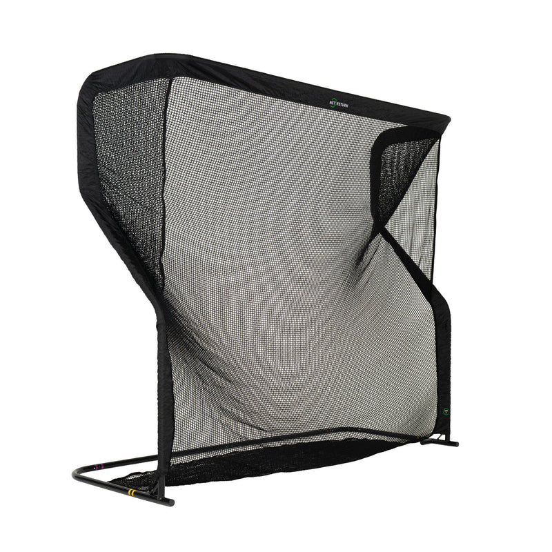 The Net Return Pro Series 9 golf net, right angled view