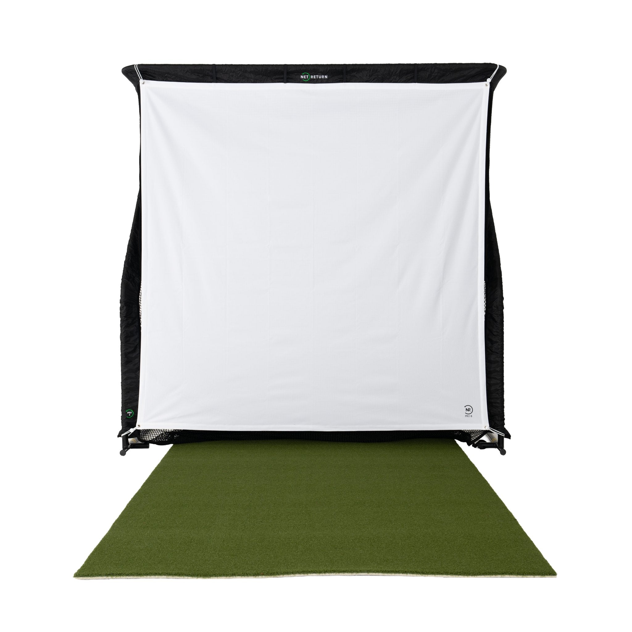 The Net Return Simulator Screen with turf, front view