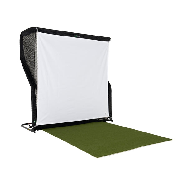 The Net Return Simulator Screen with turf, angled view