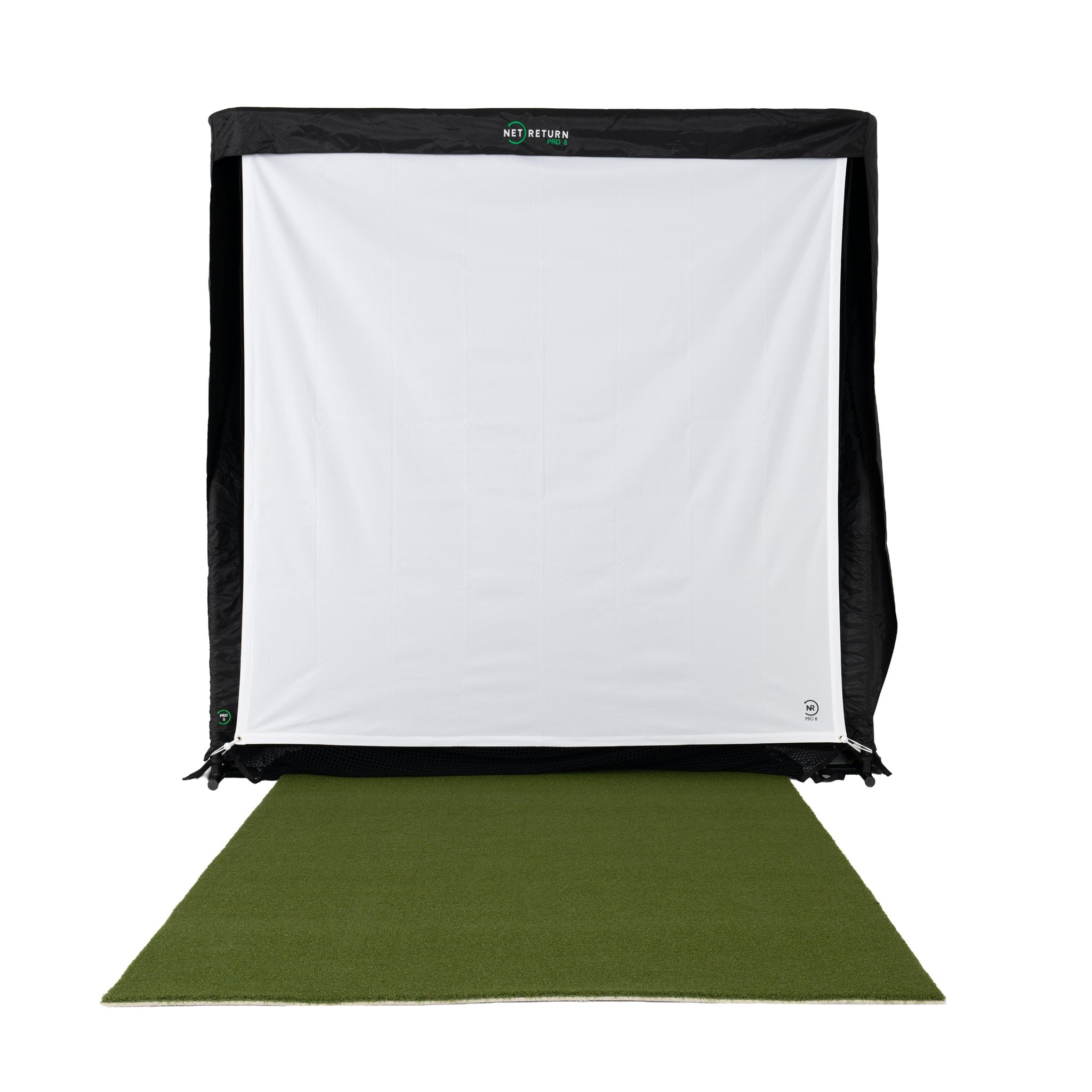 The Net Return Simulator Screen with turf and valence, front view