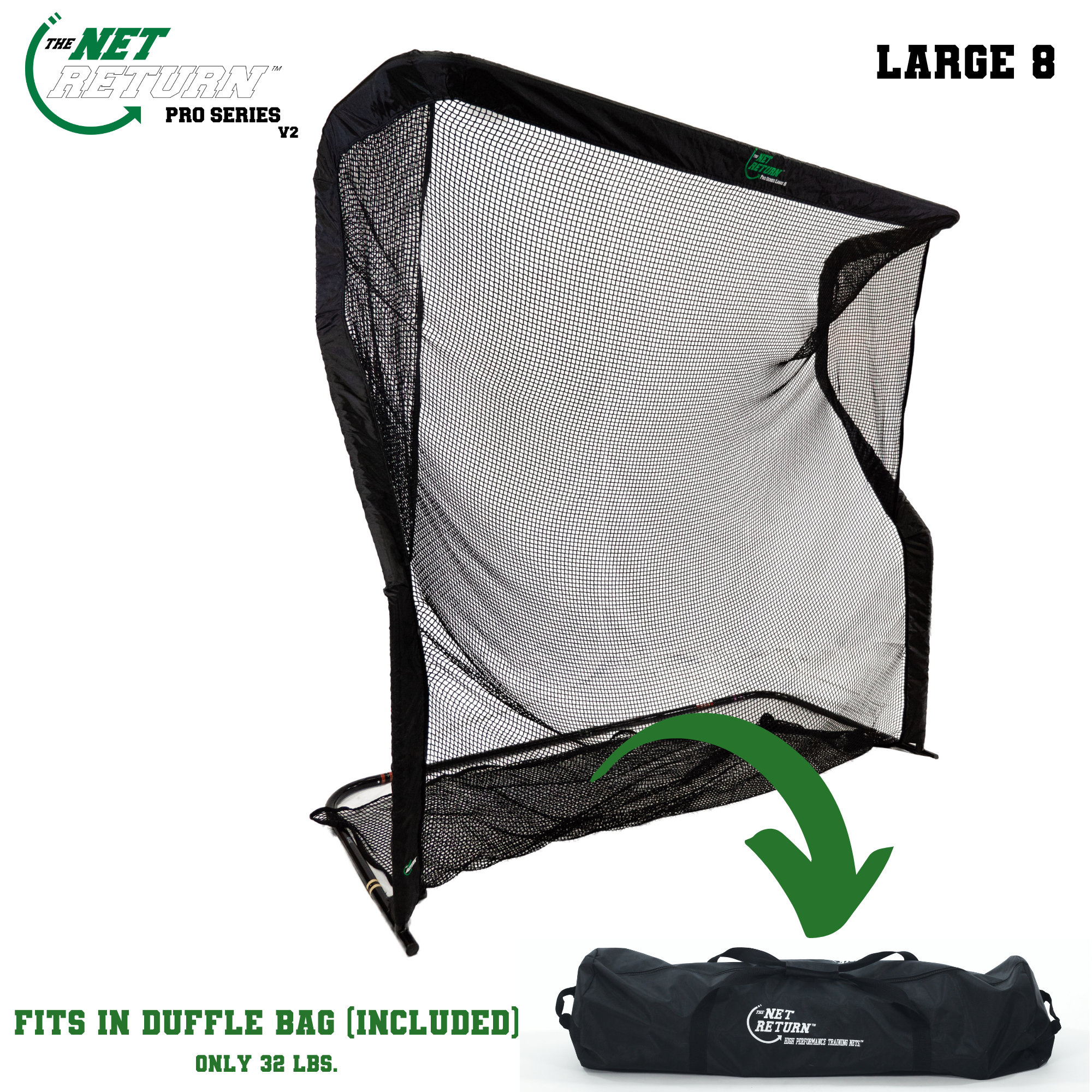 Large 8 Pro Series - 8'w x 8'h