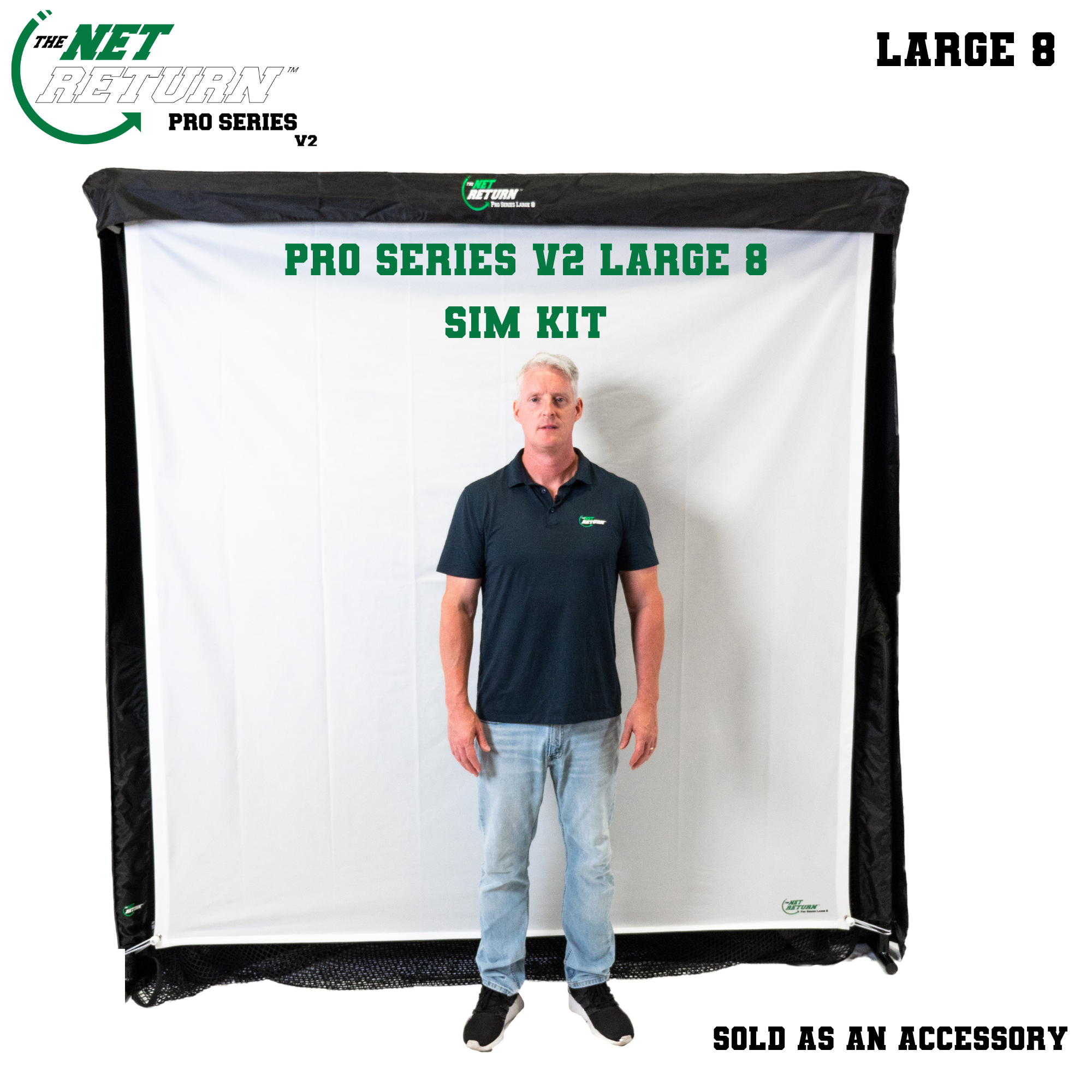 Large 8 Pro Series - 8'w x 8'h