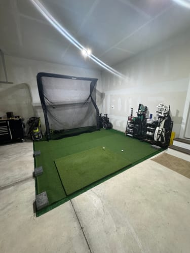 Net Return Pro Series set up in a customer's garage