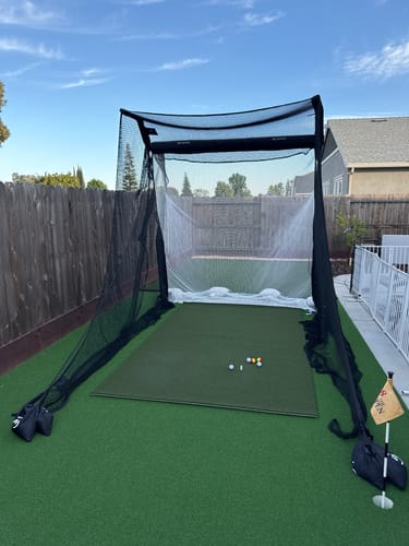 Net Return Pro Series set up in a customer's backyard